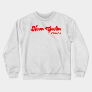 Nova Scotia: I love Canada Crewneck Sweatshirt